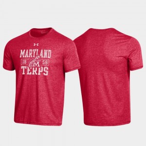 Maryland Terrapins T-Shirt Property Of Stack Red Bi-Blend For Men