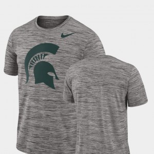 Michigan State Spartans T-Shirt Mens Performance Charcoal 2018 Player Travel Legend