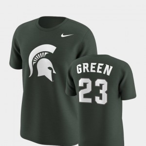 Michigan State Spartans Draymond Green T-Shirt #23 Future Stars Replica Mens Green