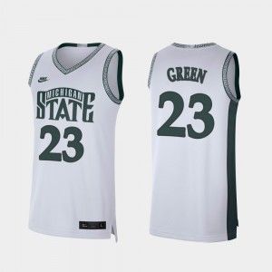 Michigan State Spartans Draymond Green Jersey College Basketball #23 Retro Limited White For Men's
