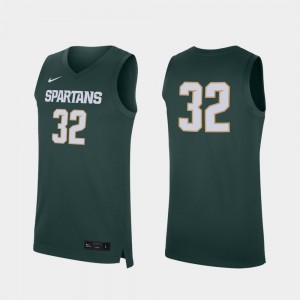 Michigan State Spartans Jersey Replica Green College Basketball #32 Men's