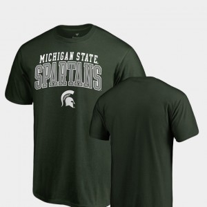 Michigan State Spartans T-Shirt Green Square Up Men