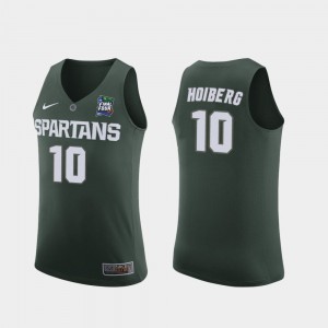 Michigan State Spartans Jack Hoiberg Jersey Replica For Men Green #10 2019 Final-Four