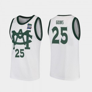 Michigan State Spartans Kenny Goins Jersey For Men's Vault MAC Replica 2019 Final-Four White #25