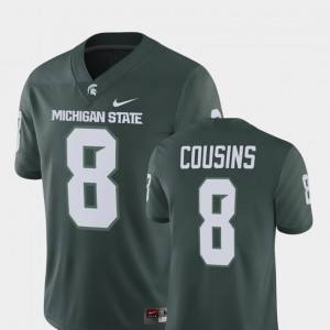 Michigan State Spartans Kirk Cousins Jersey Alumni Football Game Player #8 Green For Men's