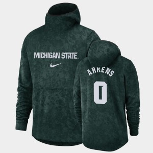 Michigan State Spartans Kyle Ahrens Hoodie Basketball Spotlight #0 Green Men's Pullover Team Logo