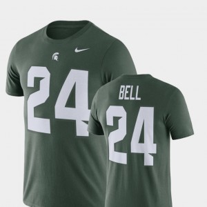 Michigan State Spartans Le'Veon Bell T-Shirt Green Football Performance Mens #24