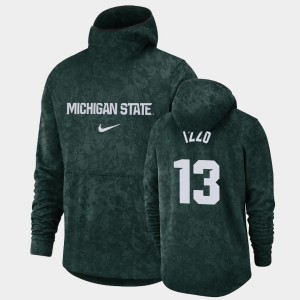 Michigan State Spartans Steven Izzo Hoodie #13 For Men Pullover Team Logo Basketball Spotlight Green