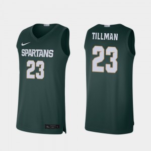 Michigan State Spartans Xavier Tillman Jersey Men's College Basketball Alumni Limited Green #23