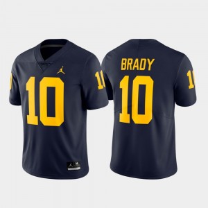Michigan Wolverines Tom Brady Jersey #10 Navy Men's Alumni Football Limited
