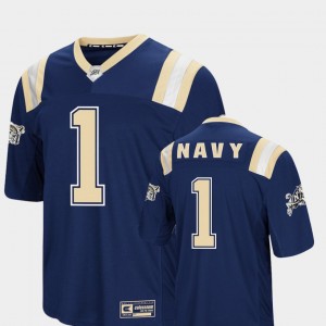 Navy Midshipmen Jersey #1 Navy Colosseum Authentic Foos-Ball Football Men