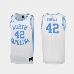 North Carolina Tar Heels Brandon Huffman Jersey March Madness White Special College Basketball For Men's #42