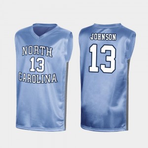 North Carolina Tar Heels Cameron Johnson Jersey Special College Basketball #13 Royal March Madness Mens