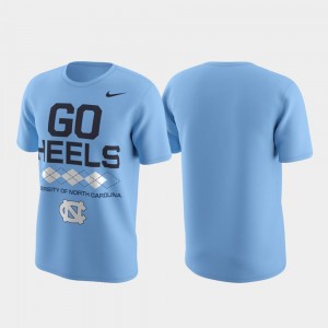 North Carolina Tar Heels T-Shirt Local Verbiage Performance Carolina Blue Men's