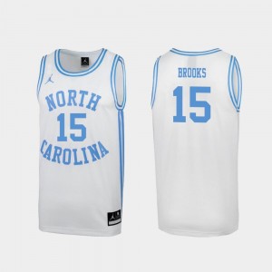 North Carolina Tar Heels Garrison Brooks Jersey Special College Basketball March Madness #15 For Men's White