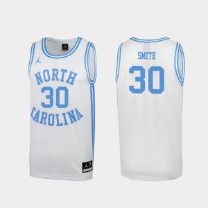 North Carolina Tar Heels K.J. Smith Jersey Men Special College Basketball March Madness #30 White