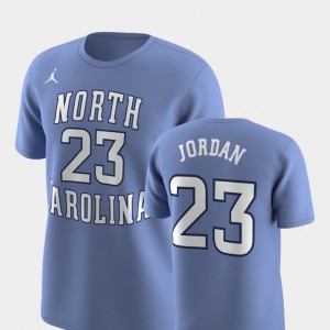 North Carolina Tar Heels Michael Jordan T-Shirt #23 For Men's Replica Future Stars Carolina Blue