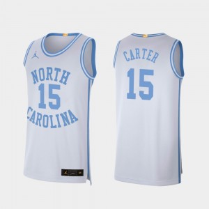 North Carolina Tar Heels Vince Carter Jersey Mens White Retro Limited College Basketball #15