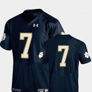 Notre Dame Fighting Irish Jersey For Men's Authentic Performance College Football Navy #7