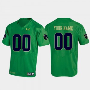 Notre Dame Fighting Irish Custom Jersey Replica Football Kelly Green Men's #00