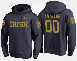 Notre Dame Fighting Irish Customized Hoodies Men Navy #00