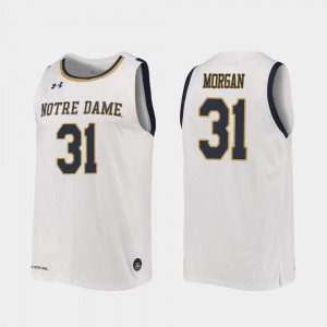 Notre Dame Fighting Irish Elijah Morgan Jersey 2019-20 College Basketball #31 Mens Replica White