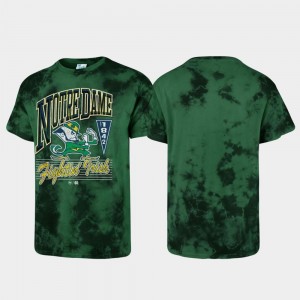 Notre Dame Fighting Irish T-Shirt Green For Men Tubular Tie Dye