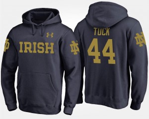 Notre Dame Fighting Irish Justin Tuck Hoodie For Men Navy #44
