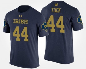 Notre Dame Fighting Irish Justin Tuck T-Shirt For Men #44 Navy