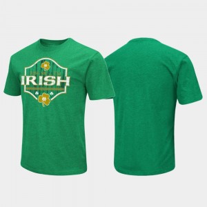 Notre Dame Fighting Irish T-Shirt Kelly Green Mens Colosseum Kiss Me St. Patrick's Day