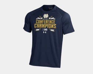 Notre Dame Fighting Irish T-Shirt 2018 Hockey Conference Champions For Men's Navy Big Ten