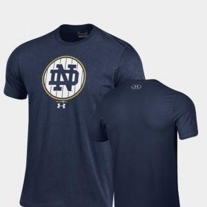 Notre Dame Fighting Irish T-Shirt For Men's 2018 Shamrock Series Pinstripe Charged Cotton Navy