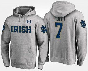 Notre Dame Fighting Irish Stephon Tuitt Hoodie Gray For Men #7
