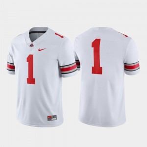 Ohio State Buckeyes Jersey For Men White #1 College Football Game