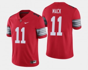 Ohio State Buckeyes Austin Mack Jersey Scarlet 2018 Spring Game Limited #11 For Men's