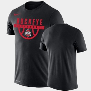 Ohio State Buckeyes T-Shirt Performance Basketball Drop Legend For Men Black