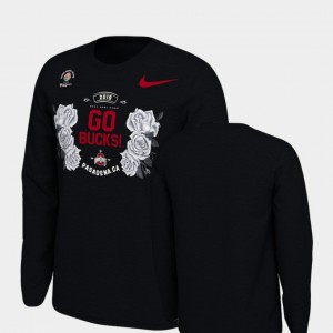 Ohio State Buckeyes T-Shirt For Men Verbiage Long Sleeve 2019 Rose Bowl Bound Black