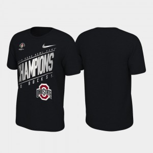 Ohio State Buckeyes T-Shirt Locker Room Black 2019 Rose Bowl Champions For Men's