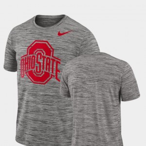 Ohio State Buckeyes T-Shirt 2018 Player Travel Legend Mens Charcoal Performance