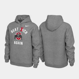 Ohio State Buckeyes Hoodie Pullover Local Phrase Heathered Gray Mens