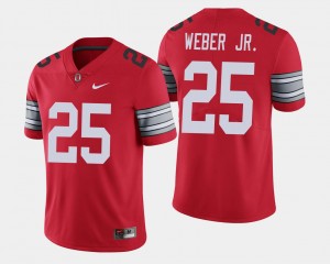 Ohio State Buckeyes Mike Weber Jersey For Men's #25 Scarlet 2018 Spring Game Limited