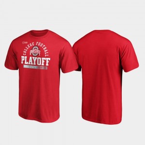 Ohio State Buckeyes T-Shirt Scarlet For Men Safety 2019 College Football Playoff Bound