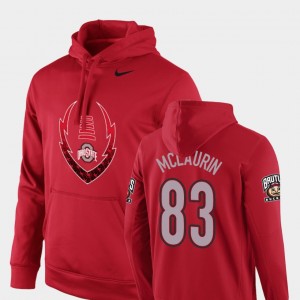 Ohio State Buckeyes Terry McLaurin Hoodie Football Performance For Men Icon Circuit Scarlet #83