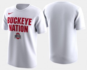 Ohio State Buckeyes T-Shirt Basketball Tournament For Men White 2018 March Madness Bench Legend Performance