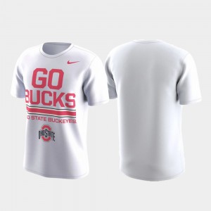 Ohio State Buckeyes T-Shirt White For Men Performance Local Verbiage
