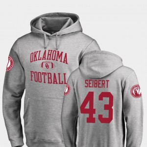 Oklahoma Sooners Austin Seibert Hoodie Neutral Zone #43 Men's Ash College Football