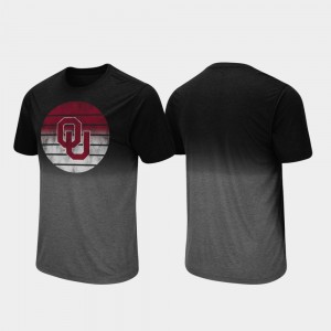 Oklahoma Sooners T-Shirt Dip Dye Fancy Walking Men's Black