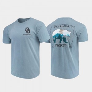 Oklahoma Sooners T-Shirt Comfort Colors Blue State Scenery Men