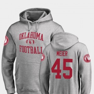 Oklahoma Sooners Carson Meier Hoodie Neutral Zone Men #45 College Football Ash