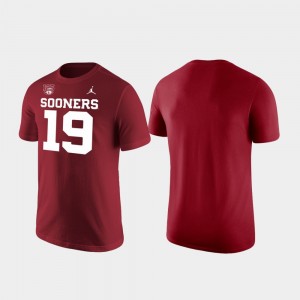 Oklahoma Sooners T-Shirt Cotton Crimson For Men's 125th Football Season